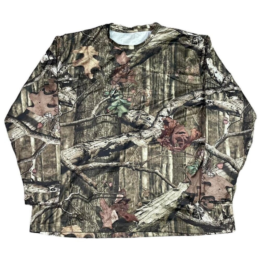 Mossy Oak Break-Up Infinity Long Sleeve‎ Athletic Shirt Size XL Camouflage